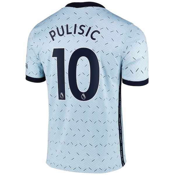 Camiseta Chelsea NO.10 Pulisic Replica Segunda Ropa 2020/21 Azul